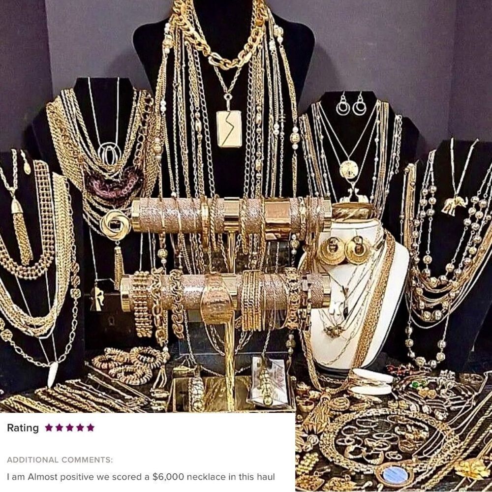 1 LB unsearched untested jewelry lot: wearable junk craft repair